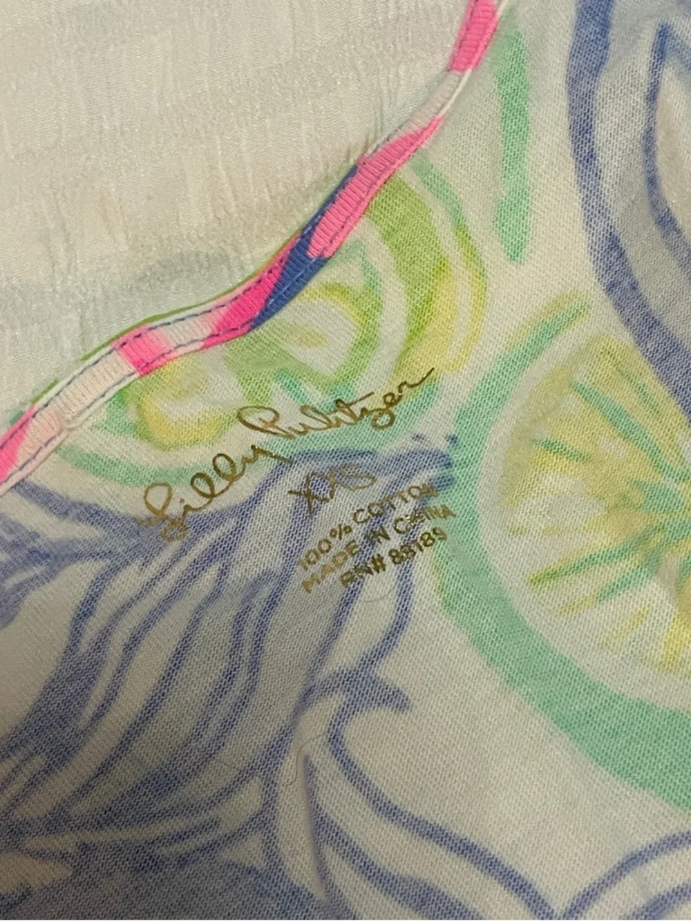 Lilly Pulitzer Pink, Blue, Green Floral Dress - Picture 2 of 2